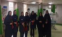 حضور نمایندگان کمیته امداد و و تقدیر از پرستاران به مناسبت روز  گرامیداشت پرستار